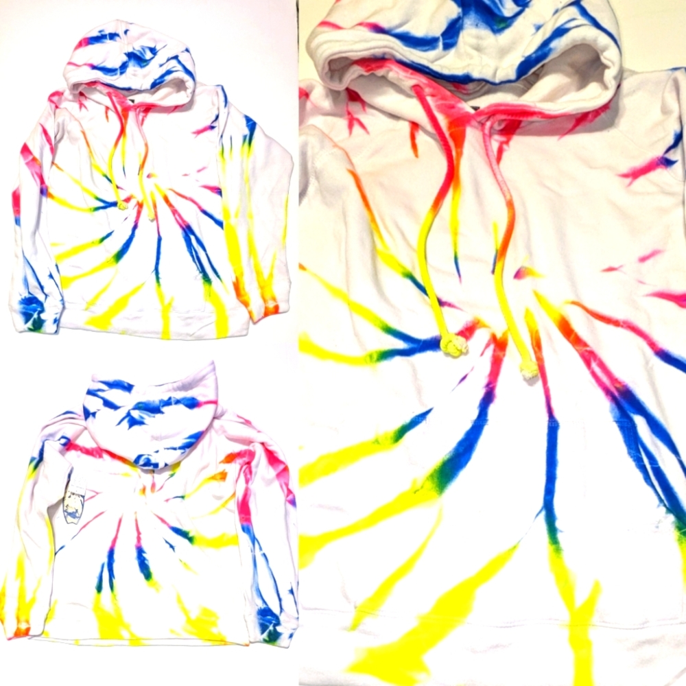 Unisex Multicolored Tye Dye Hoodie